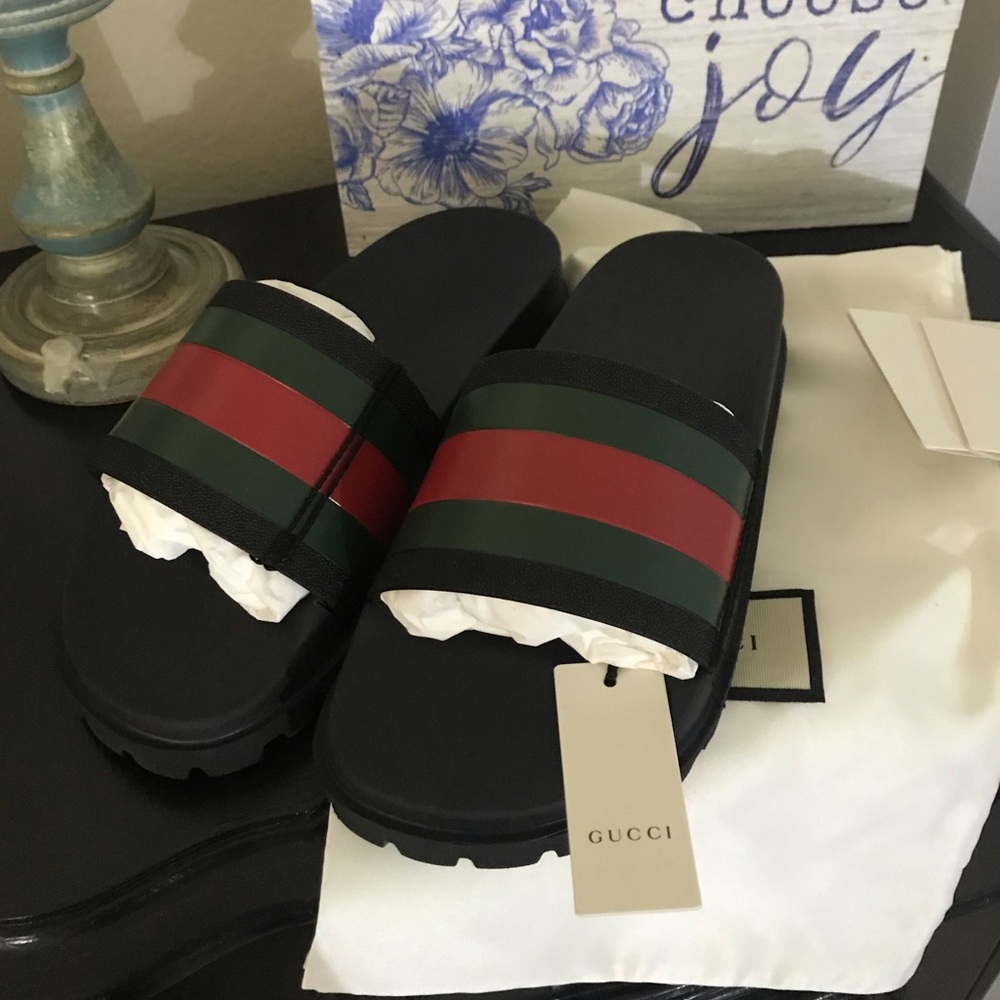 Men’s 100% Authentic Brand New Gucci Slides